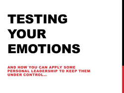 Testing Your Emotions