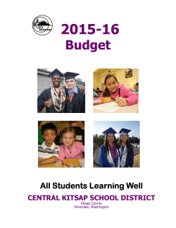 Budget - Central Kitsap Schools