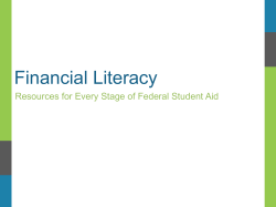 Financial Aid Literacy Program - J.F. Drake State Technical College