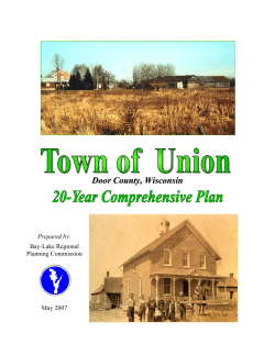 Town of Union Comprehensive Plan