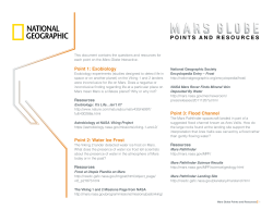 points and resources - National Geographic Society