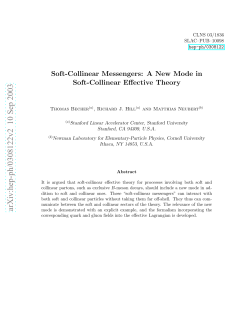 Soft-Collinear Messengers: A New Mode in Soft