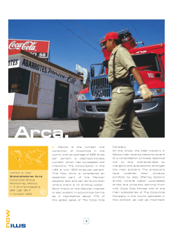 Mexico is the number one consumer of Coca