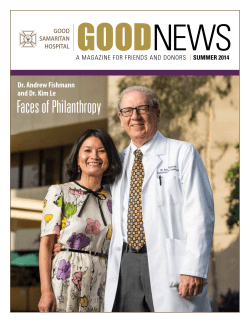 Good News, Summer 2014 - Good Samaritan Hospital