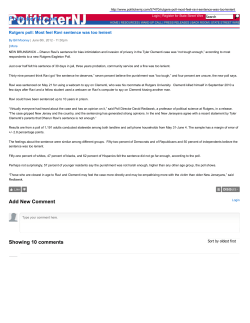 Rutgers poll: Most feel Ravi sentence was too lenient | Politicker NJ