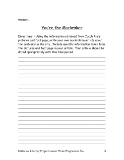 You`re the Muckraker