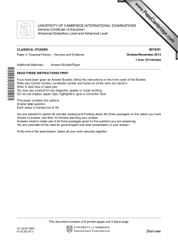 November 2013 Paper 31