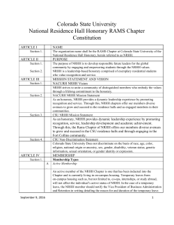 NRHH Constitution - Colorado State University