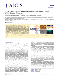 Boron Carbon Nitride Nanostructures from Salt Melts: Tunable Water
