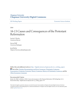 16-13 Causes and Consequences of the Protestant Reformation