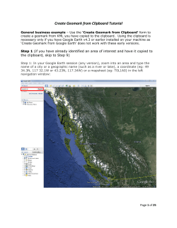 Create Geomark from Clipboard Tutorial