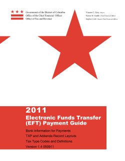 Electronic Funds Transfer (EFT) Payment Guide