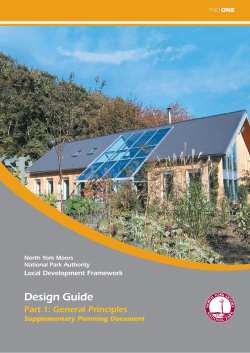 Design Guide 1 cover - North York Moors National Park