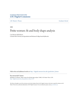 Petite women: fit and body shape analysis