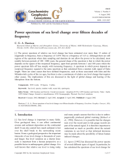 Power spectrum of sea level change over fifteen decades of frequency