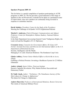 Featured Speakers 2009-2010 - American Committees on Foreign
