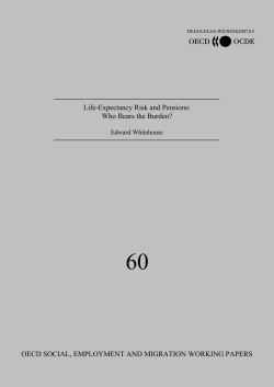 Life-Expectancy Risk and Pensions