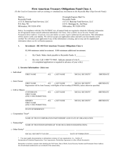 First American Treasury Obligations Fund Class A