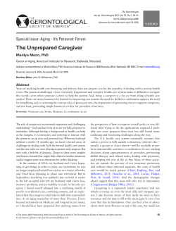 The Unprepared Caregiver