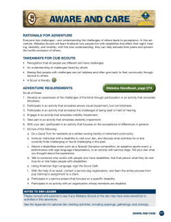 AWARe And CARe - CubScouts.org