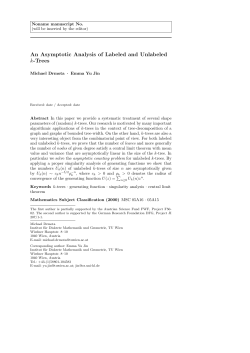 An Asymptotic Analysis of Labeled and Unlabeled k
