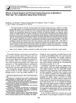 Effects of Social Support and Personal Coping Resources on
