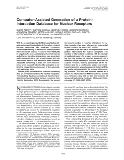 Interaction Database for Nuclear Receptors