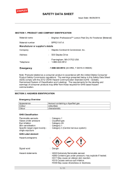 safety data sheet