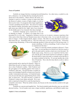 Symbolism - LessonPaths