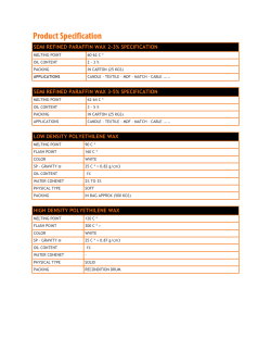 SEMI REFINED PARAFFIN WAX 2-3