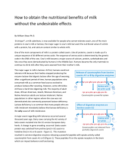 How to obtain the nutritional benefits of milk without the undesirable