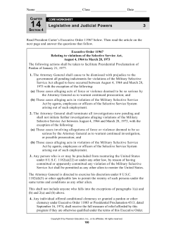Legislative and Judicial Powers 3