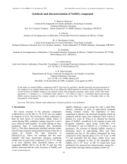 Synthesis and characterization of NaSbO3 compound