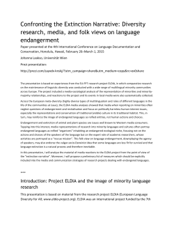 Confronting the Extinction Narrative: Diversity