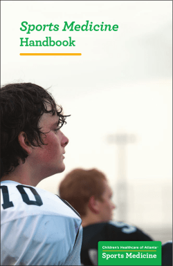 Sports Medicine - Children`s Healthcare of Atlanta