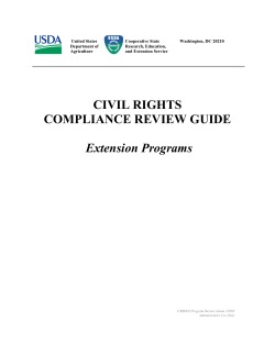 Civil Rights Compliance Review Guide (USDA/CSREES)