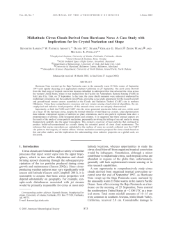 Midlatitude Cirrus Clouds Derived from