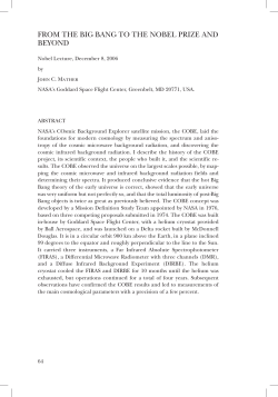 John C. Mather - Nobel Lecture