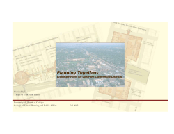 Planning Together - Village of Oak Park