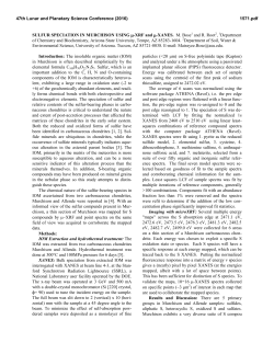 SULFUR SPECIATION IN MURCHISON USING &mu;