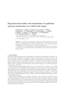 Experimental studies and simulations of spallation neutron