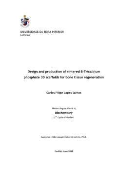 Design and production of sintered &beta;-Tricalcium