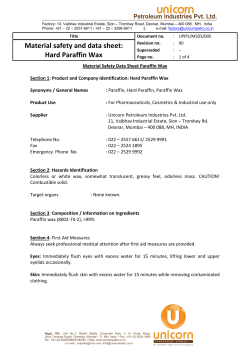 Hard Paraffin Wax - in