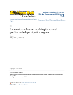 Parametric combustion modeling for ethanol