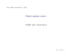 First-order logic