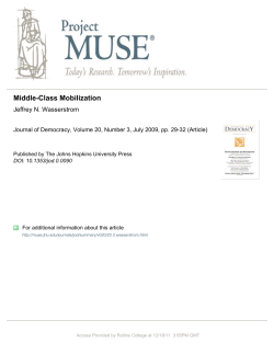 Middle-Class Mobilization - MyWeb