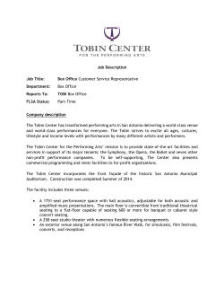 Box Office Customer Service Representative