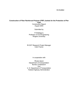 RI-RU6862 Construction of Fiber Reinforced Polymer (FRP) Jackets