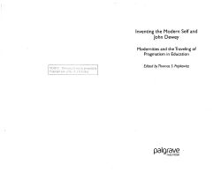 Inventing the Modern Self and John Dewey