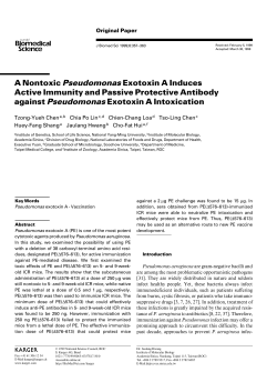 A Nontoxic Pseudomonas Exotoxin A Induces Active Immunity and
